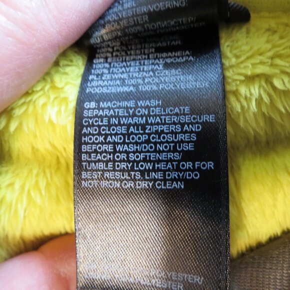 North Face Women's Fleece Jacket Chartreuse Yellow Full Zip Size Small - Picture 9 of 9